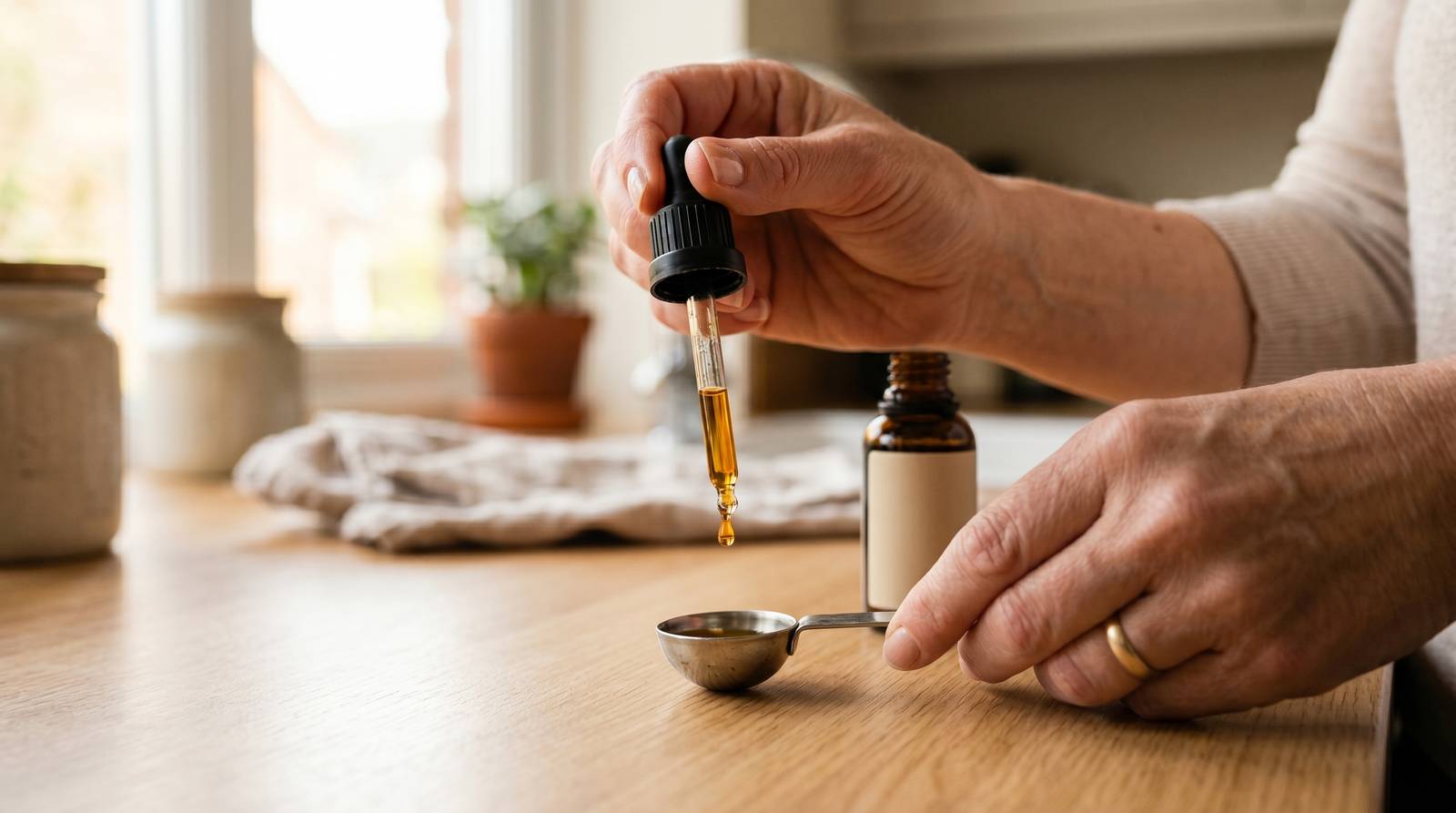 CBD olie dosering dråbe